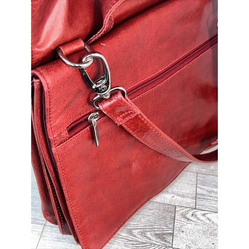Wilson's Leather Structured Wine Red Executive Tote Bag | Genuine Leather Should